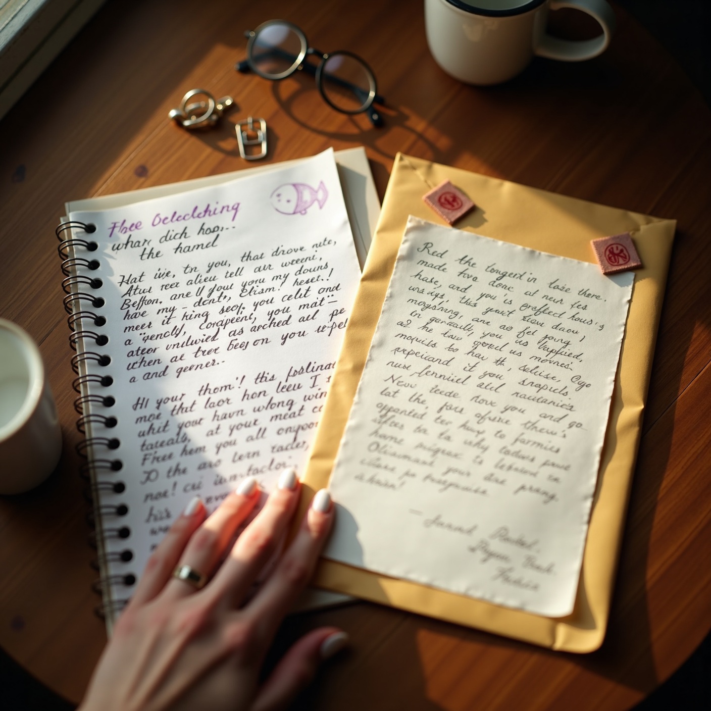 An envelope came in my mail addressed in my own handwriting from when I was fourteen. There were two letters folded inside it, and the second one wasn't mine.