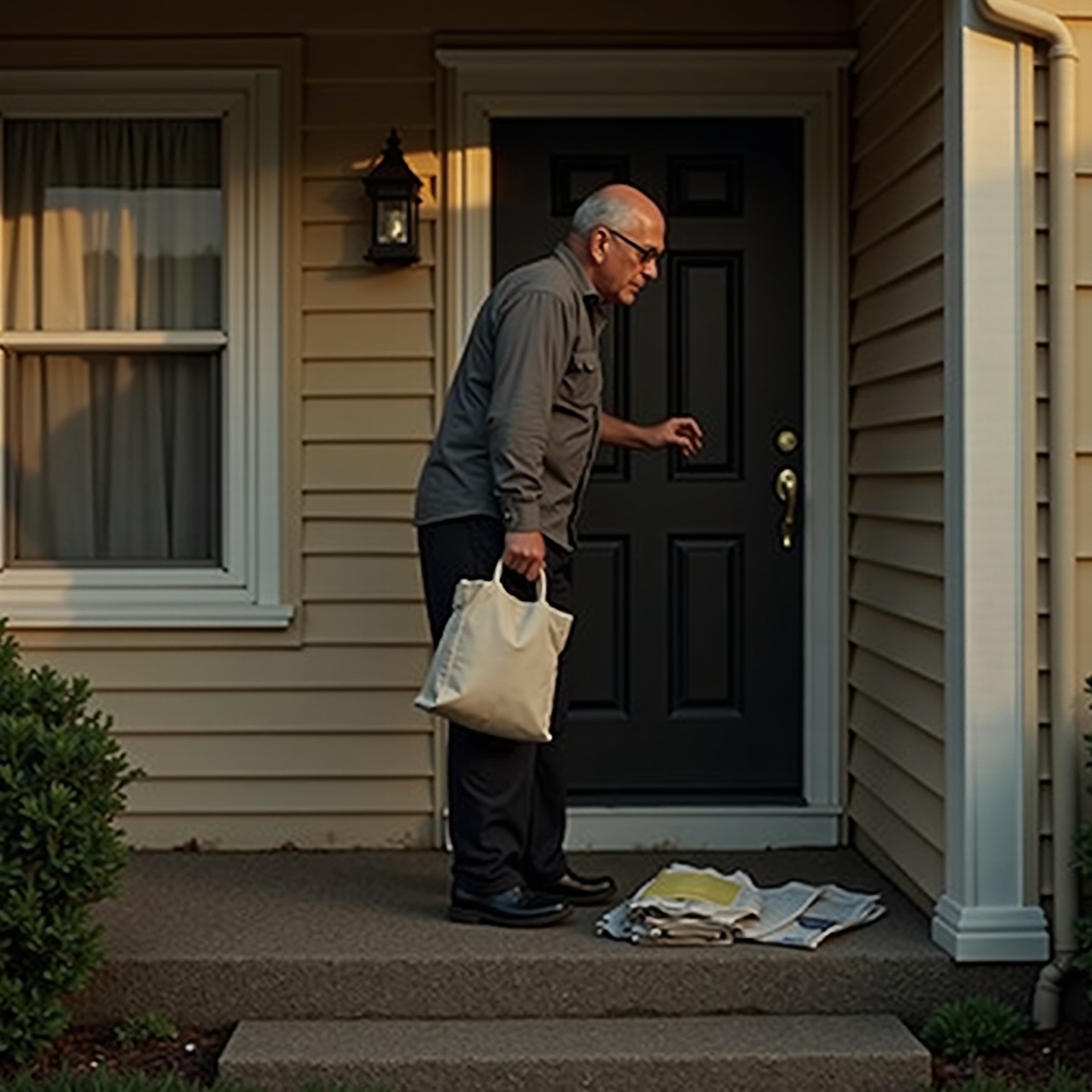 For three days the mail piled up in the box at 214 Sycamore. The mailman was the only one who noticed.