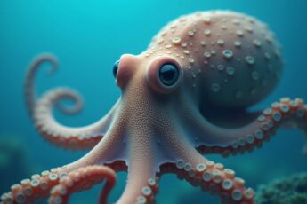 An octopus has three hearts, and the main one stops every time it swims