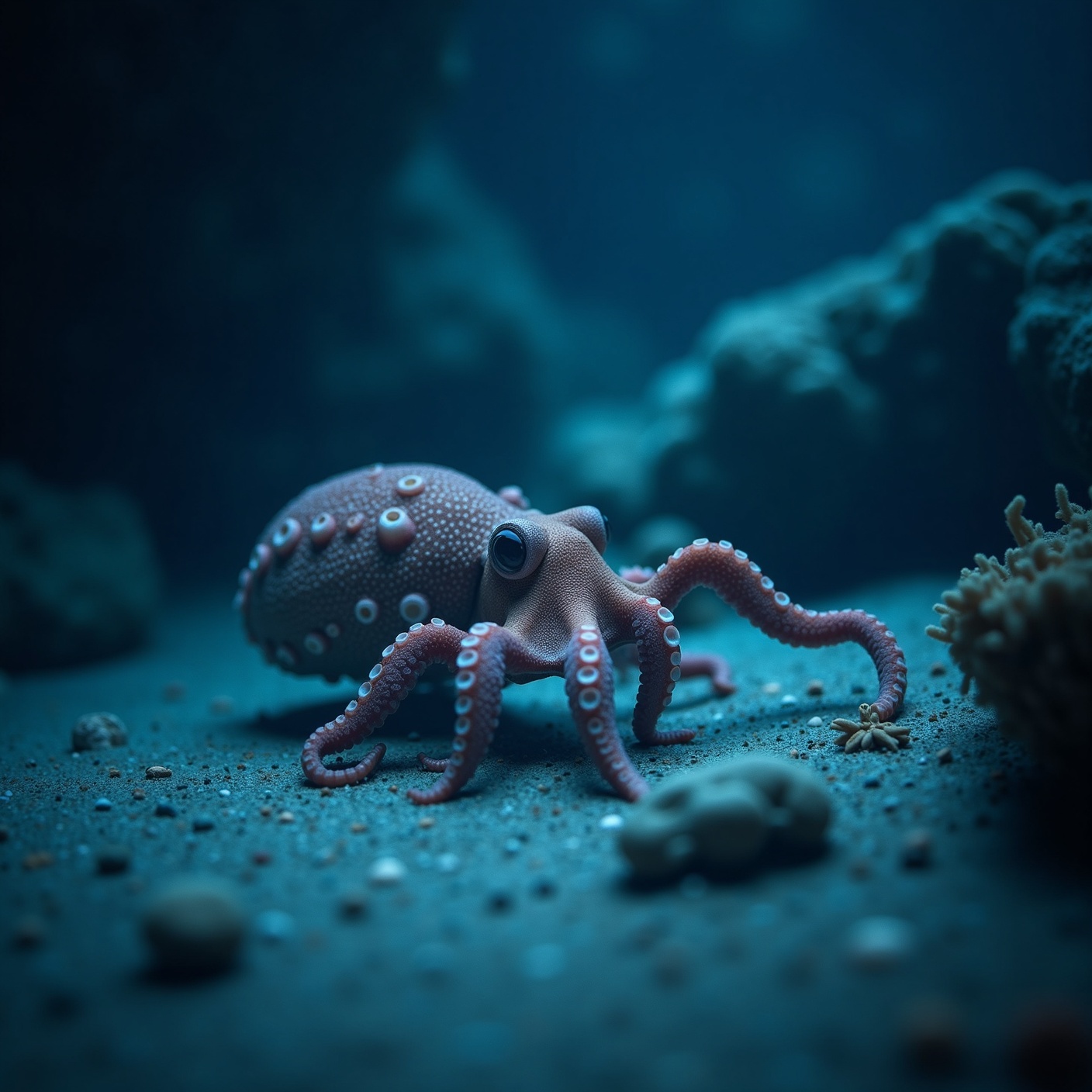 An octopus has three hearts, and the main one stops every time it swims