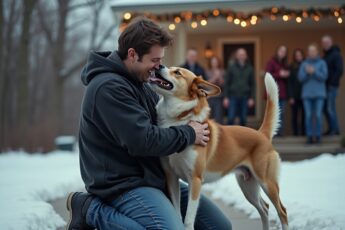 He found a starving stray dog half a world from home. Then he had to come back without her.