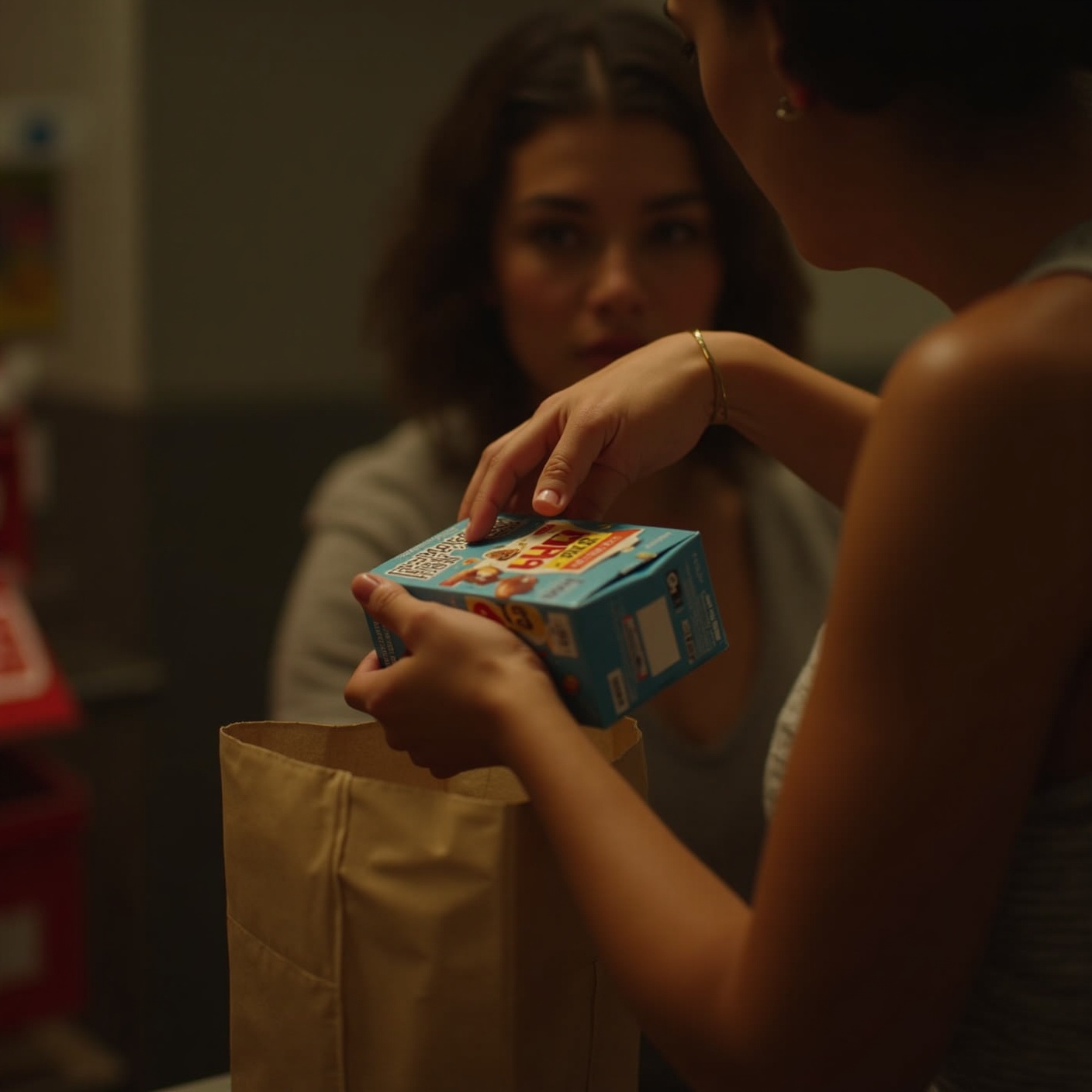 Her card declined with two kids in the cart. Then a stranger in line said six words that broke her open