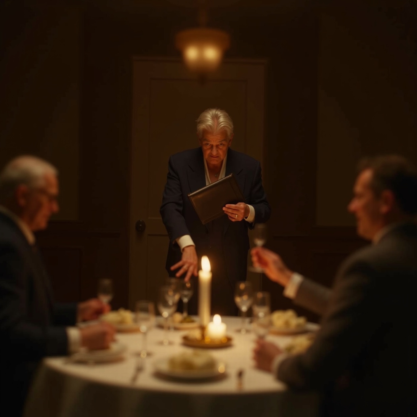 At their 50th anniversary dinner, her husband stood up to announce the divorce — and their two grown sons applauded