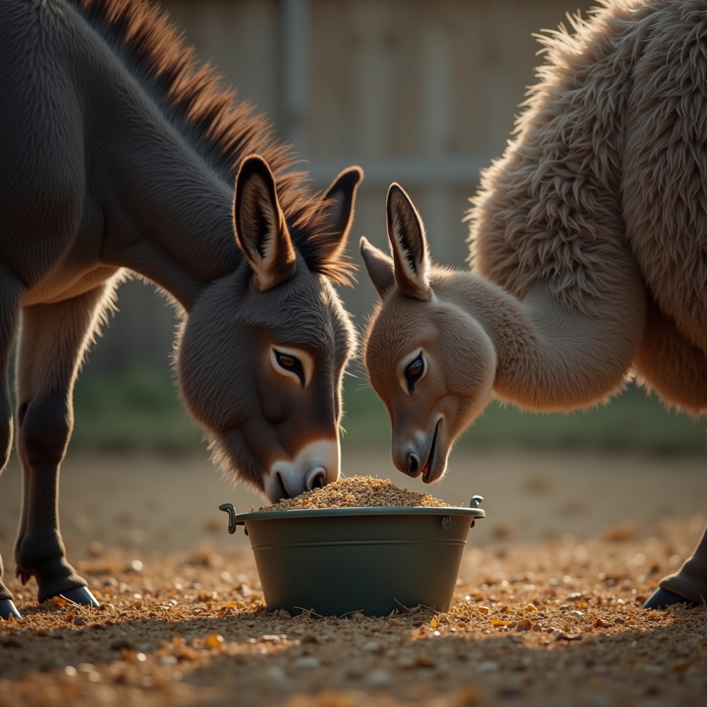When rescuers tried to lead the donkey one way and the emu the other, the donkey started to cry 😢 And the tall, gangly bird lost its mind. So no one could adopt one without the other