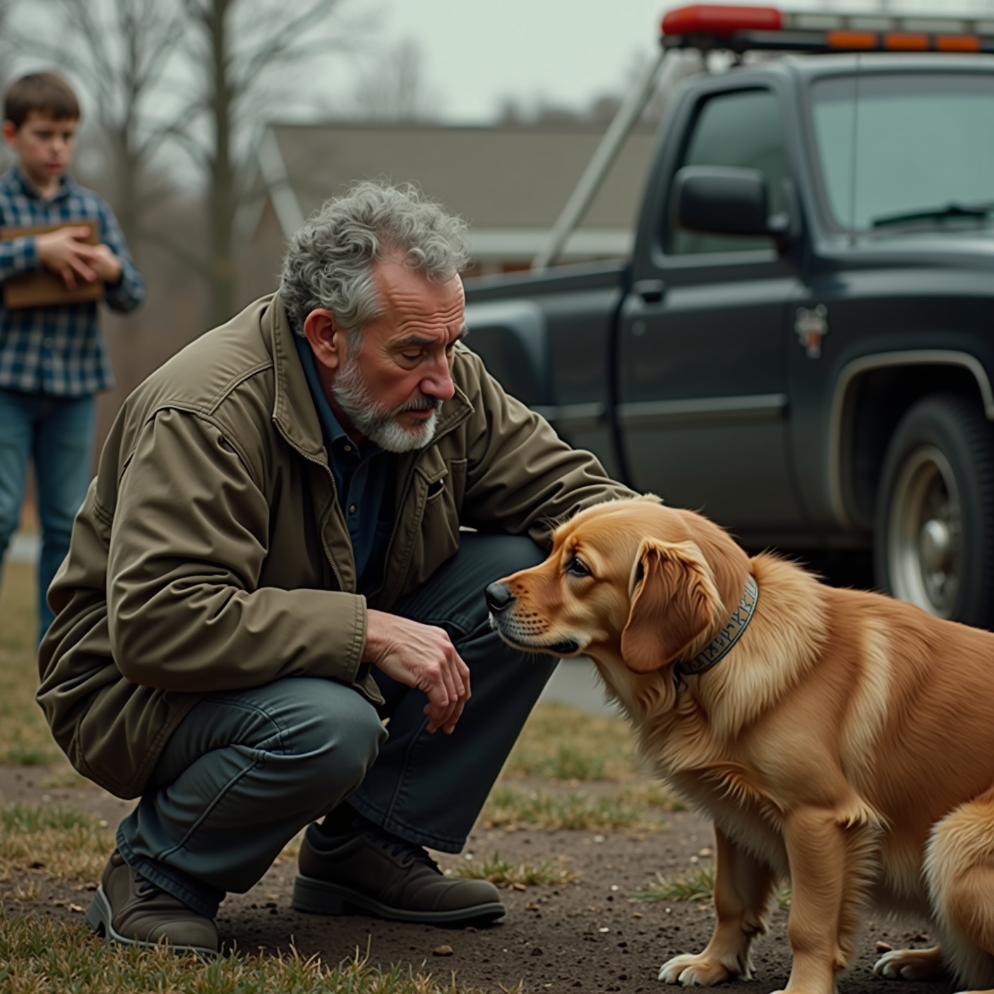 A boy tried to sell his dead father's baseball cards to a repo man to save his dying dog — and the gruff stranger did the last thing anyone expected