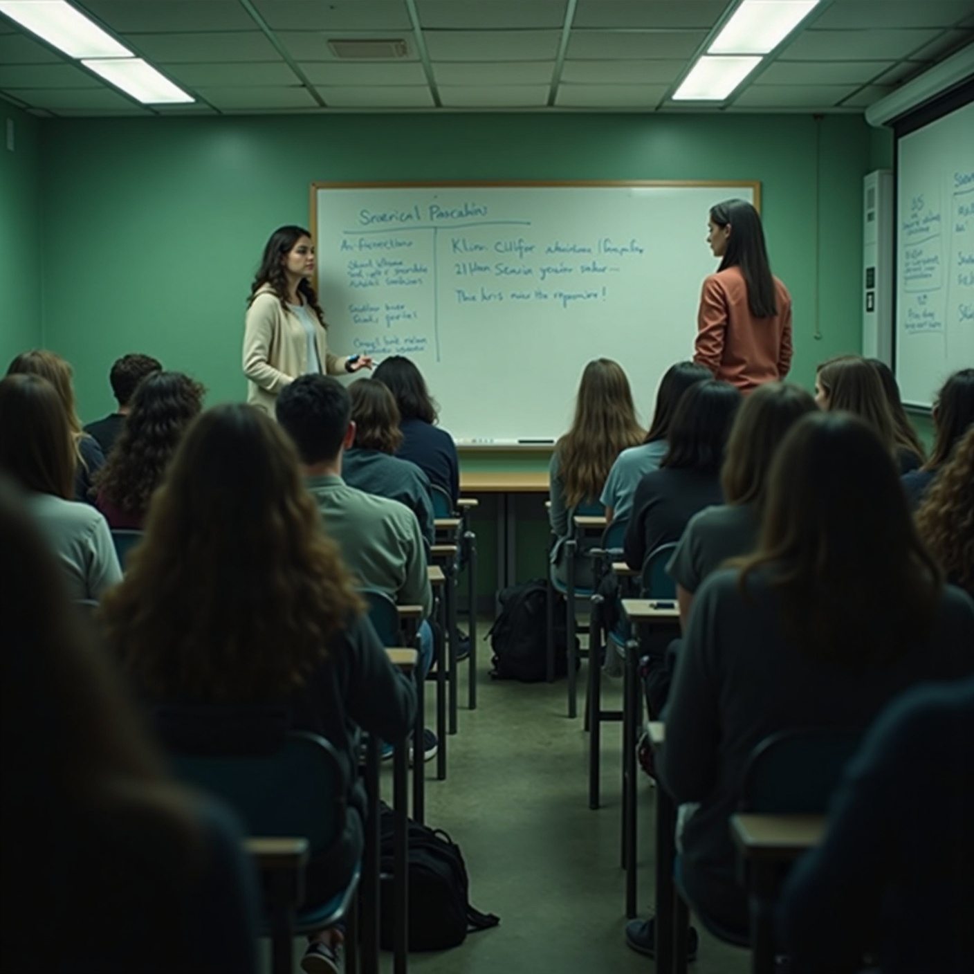 She told the she had a sister she'd never met. The girl who'd sat beside her all semester went white.