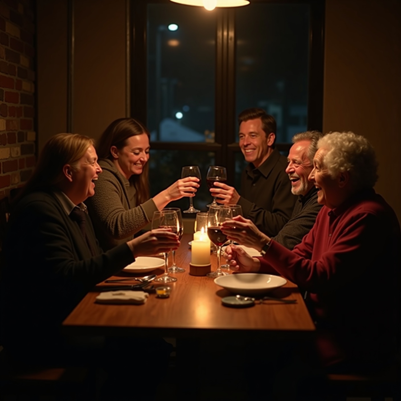 Two tables of strangers in a Brooklyn restaurant made a promise: same table, one year from tonight. No last names. No phone numbers.