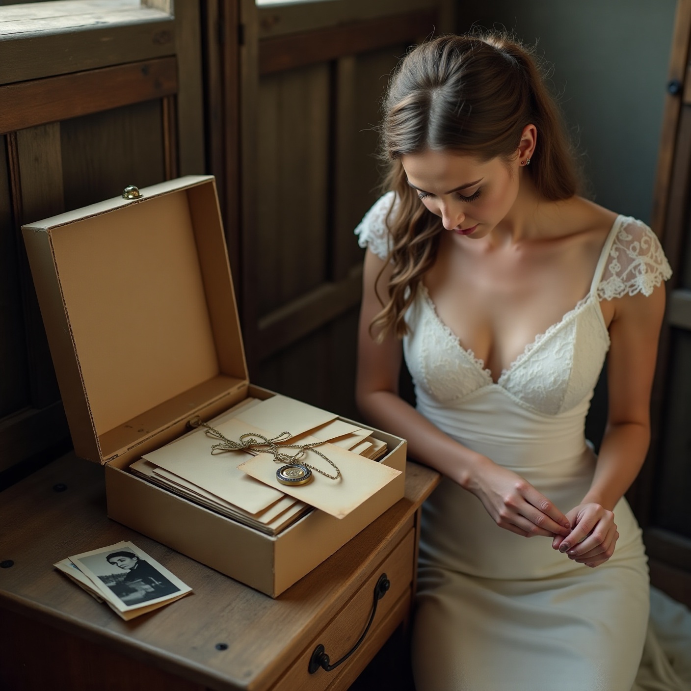The bride found a box marked "DO NOT OPEN" in the barn loft three hours before her wedding — twenty unopened letters from the mother her family swore had abandoned her