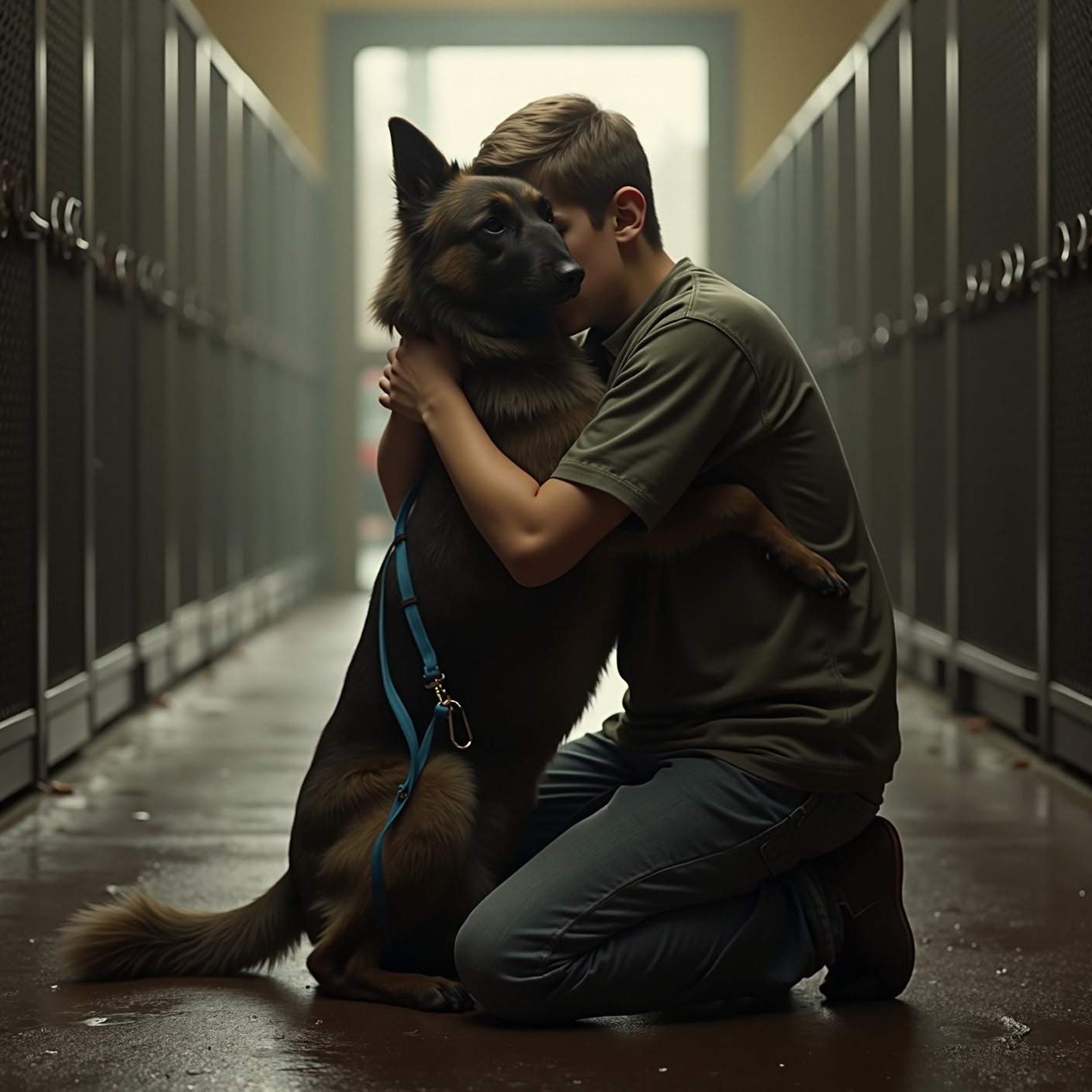 For 500 days this shelter dog sat facing the door, ignoring every family who came to adopt him. Then one grey afternoon, a car parked crooked in the lot.