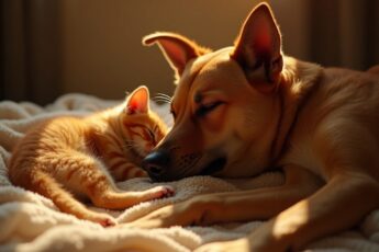The shut-down rescue dog trusted no one after her rough start. Then a fading orphaned kitten was set down beside her, and she rose to her feet